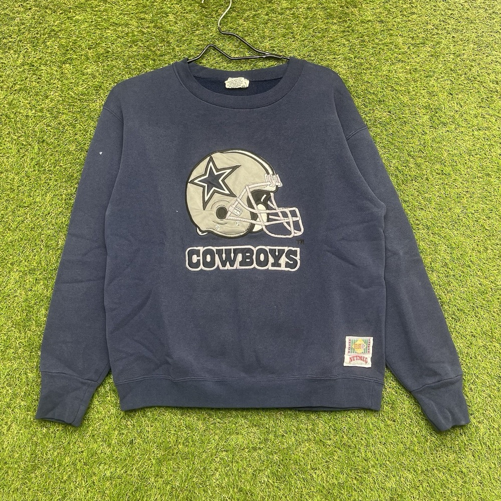 Vintage Dallas Cowboys Sweatshirt Mens Medium Football 90s Nutmeg Mills USA Made